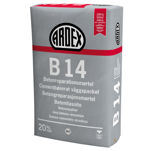 VÄGGSPACKEL B14 ARDEX LJUSGRÅ